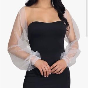 Wedding Tulle Bolero Shrug Bridal Cardigan for Women and Bride Dresses